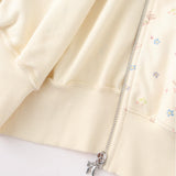 Sleepy Fairy Floral Deer Hoodie And Flare Pants Set