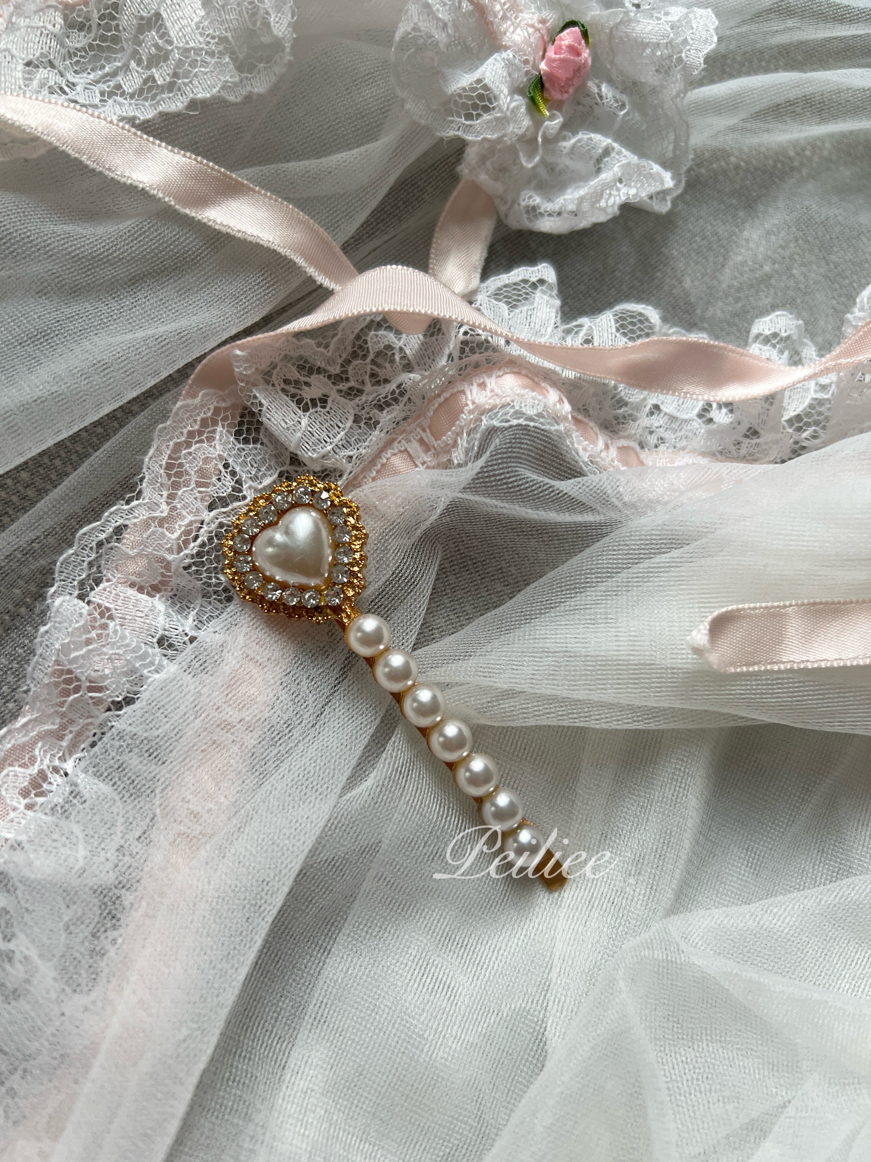 Get trendy with 2 Pieces Princess Pearls Hairpin -  available at Peiliee Shop. Grab yours for $4.50 today!