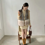 Get trendy with [SPOII UNOSA] Vintage Charm Faux Fur Autumn Vest - Coat available at Peiliee Shop. Grab yours for $66 today!