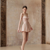 Fa Sogno Blush Petal Mist Mini Dress