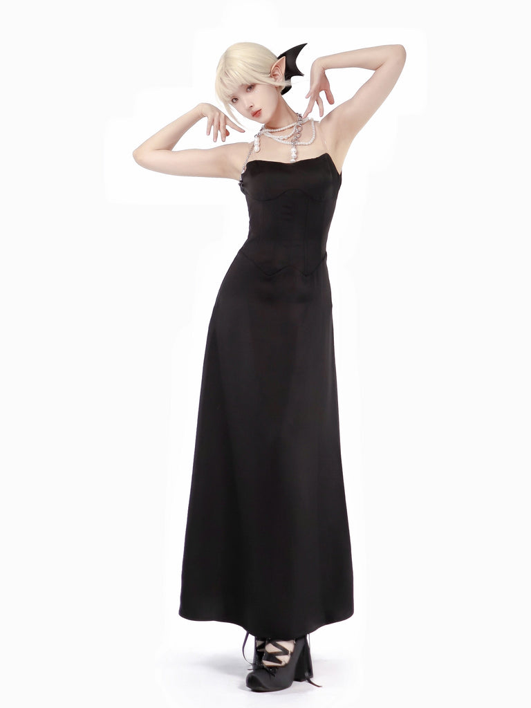 Halloween Black Swan Evening Gown - Premium  from Damngirl - Just $66! Shop now at Peiliee Shop