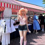 [Peiliee x Rose Island Exclusive] Deer Ballet Fawn Core Cotton Top