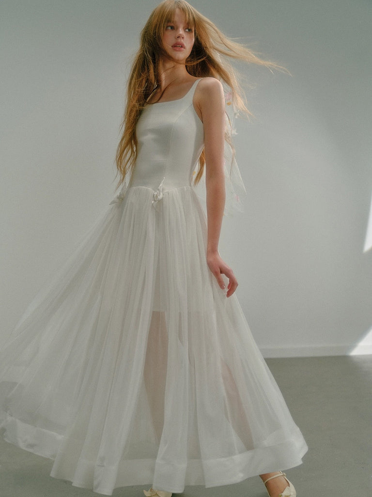 Get trendy with [UNOSA] Twillight Fairytale Romantic Bridal Midi Dress -  available at Peiliee Shop. Grab yours for $76 today!