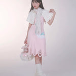 Get trendy with [Rose Island] Bunny Elf Knitted Dress -  available at Peiliee Shop. Grab yours for $71 today!