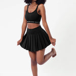 Get trendy with [Rexing x Peiliee Sport] Tennis Girl Breathable Tennis Skirt with Inner Shorts and Pockets -  available at Peiliee Shop. Grab yours for $36 today!