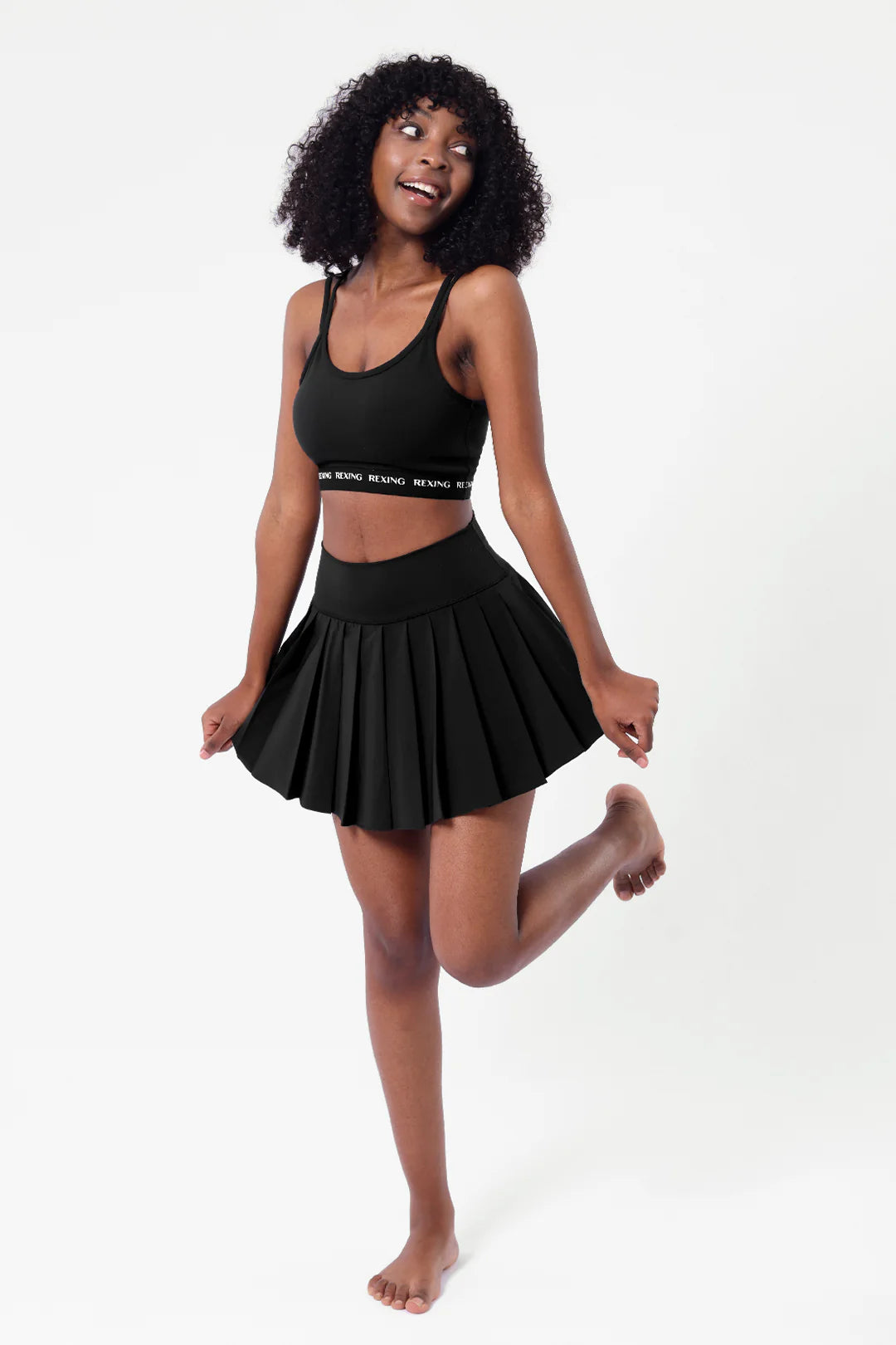 Get trendy with [Rexing x Peiliee Sport] Tennis Girl Breathable Tennis Skirt with Inner Shorts and Pockets -  available at Peiliee Shop. Grab yours for $36 today!