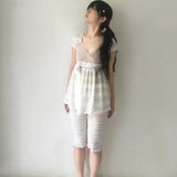 SicAstra Flower Diary Woodland Lace Wrap Top