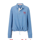 Sleepy Fairy Vintage Stripe Polo Cotton Top