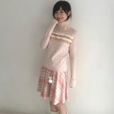 SicAstra Pink Snowflake Skirt