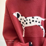 Get trendy with Christmas Poppy Oversized Knitting Sweater - Sweater available at Peiliee Shop. Grab yours for $23 today!