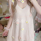 Get trendy with Forest Nymph Floral knitted mini dress - Sweater available at Peiliee Shop. Grab yours for $19.90 today!