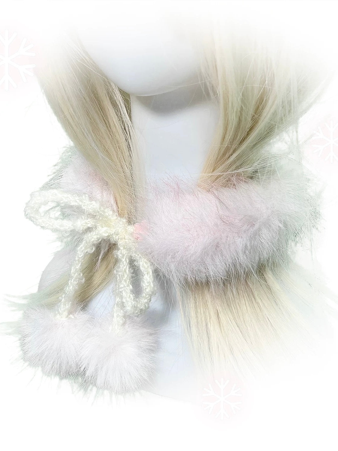 Get trendy with Rose Island 24AW Gift - Faux Fur Mini Pom Pom Scarf -  available at Peiliee Shop. Grab yours for $18 today!