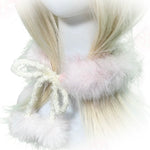 Get trendy with Rose Island 24AW Gift - Faux Fur Mini Pom Pom Scarf -  available at Peiliee Shop. Grab yours for $18 today!