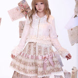 Rose Island Rose Letter 100% Cotton Floral Mini Skirt
