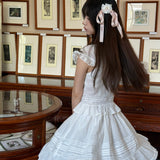 Pacific Position Freesia Memoir Antique Doll Coquette Core Linen Top and Skirt Set