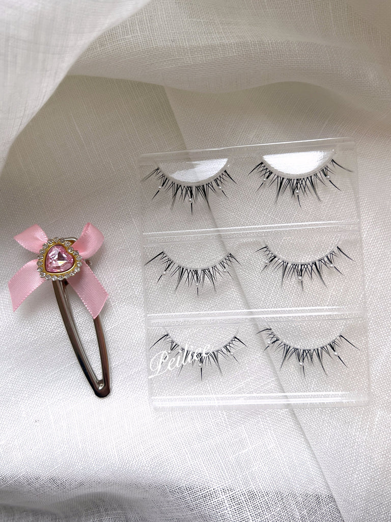 Get trendy with Mermaid Pearl Eyelashes 3 sets -  available at Peiliee Shop. Grab yours for $8.90 today!