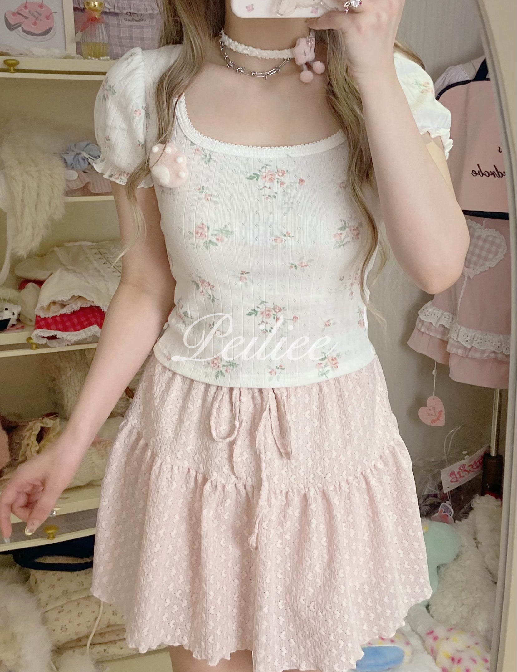 Get trendy with Floral Garden cotton shirt - Crop Top available at Peiliee Shop. Grab yours for $18.60 today!
