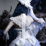 Get trendy with [Blood Supply] Corpse Bride Cape With Spine Outer Skirt - Accessories available at Peiliee Shop. Grab yours for $79.90 today!