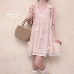 Get trendy with Forest Nymph Floral knitted mini dress - Sweater available at Peiliee Shop. Grab yours for $19.90 today!