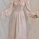[Sale No Return] Aguo Princess Dairy Midi Dress