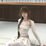 SheepKiss Annie Soft Girl Vest Cardigan Set