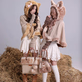 Rose Island Deer Knit Cape