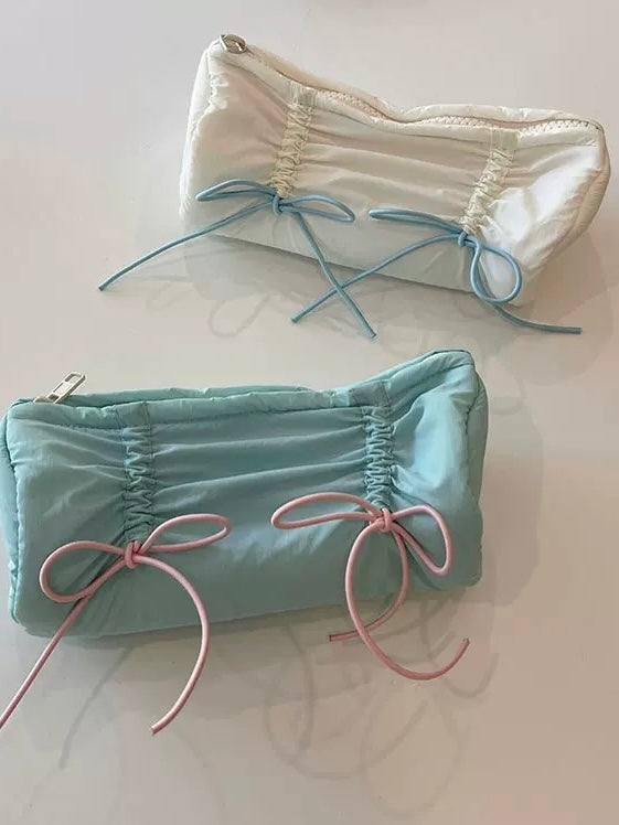 Get trendy with Ballet Core Summer dopamine-colored soft tote bag and pencil case - Bag available at Peiliee Shop. Grab yours for $15.50 today!