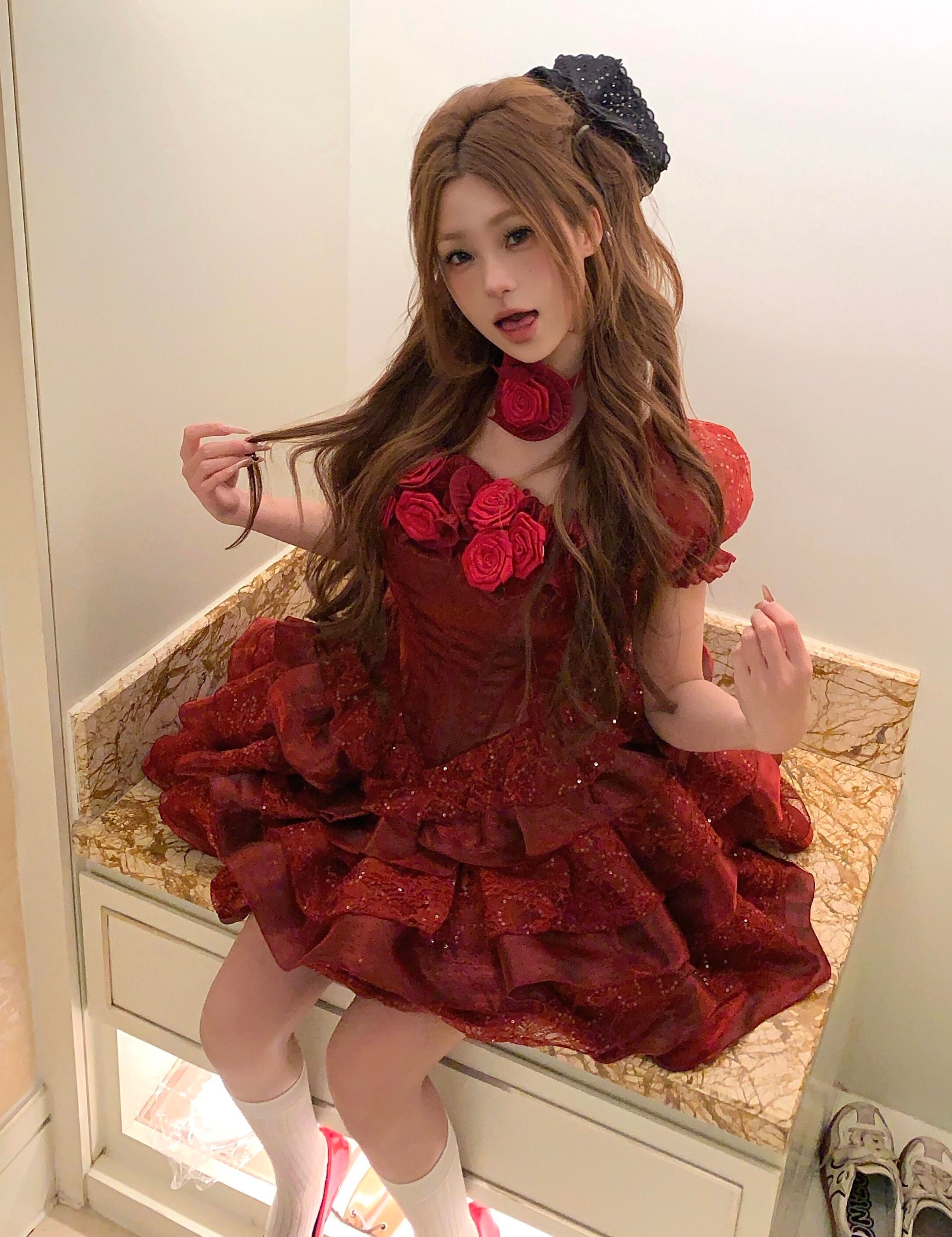 Leonie Girl Rose Waltz Princess Dress