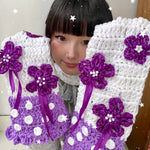 Get trendy with [Customized] Gokuraku Kimono Style Inspired Sakura Gloves Hand Knitted by Windoii -  available at Peiliee Shop. Grab yours for $28 today!