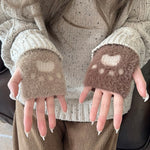 Get trendy with [Faux Fur] 5 Colors Sweet Kitty Paws-Pattern Gloves - Accessories available at Peiliee Shop. Grab yours for $9.90 today!