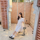 Get trendy with [SALE] Dolly Dream A Line Mini Dress - Dresses available at Peiliee Shop. Grab yours for $26.80 today!