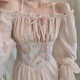 [Sale No Return] Aguo Princess Dairy Midi Dress