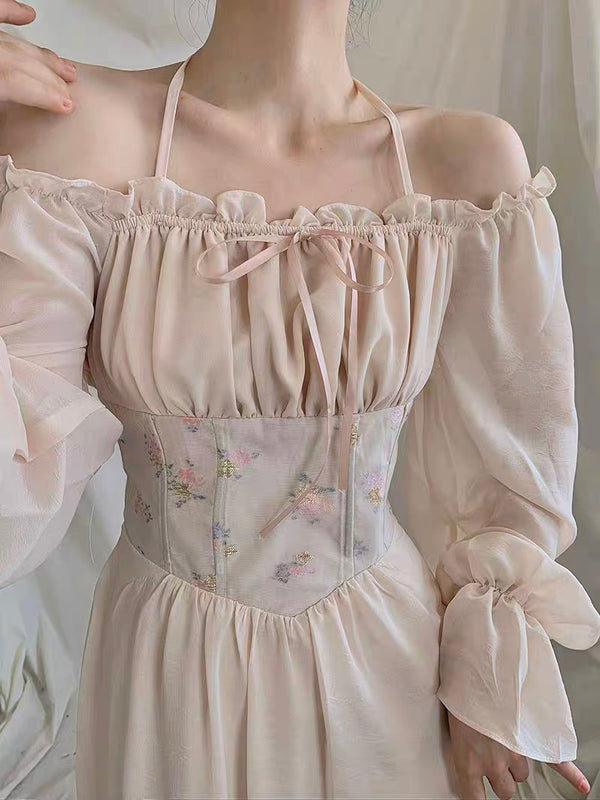 [Sale No Return] Aguo Princess Dairy Midi Dress