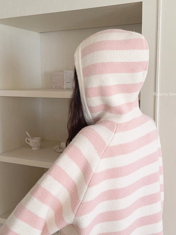 Get trendy with Pastel Cloud Knitting Hoodie Cardigan - Sweater available at Peiliee Shop. Grab yours for $39.90 today!