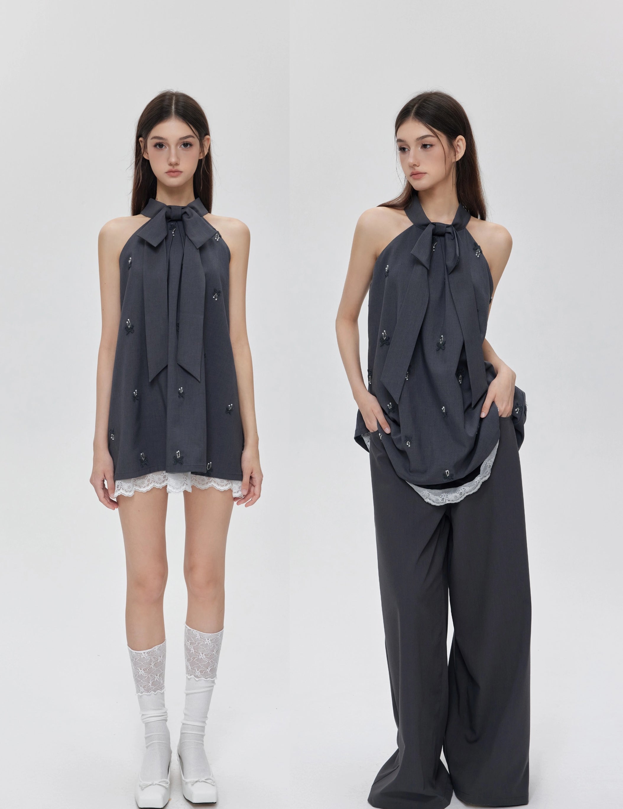 Get trendy with I don’t care about you - mini dress set made with suit fabric -  available at Peiliee Shop. Grab yours for $48 today!