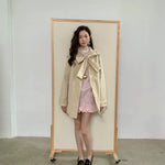 Get trendy with [SPOII UNOSA] The Ribbon Trench Coat - Coat available at Peiliee Shop. Grab yours for $76 today!