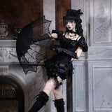 Blood Supply Moon Funeral Velvet Widow Bloomers Shorts