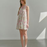 Get trendy with [UNOSA] Rosy Whisper Floral Mini Dress -  available at Peiliee Shop. Grab yours for $69.90 today!