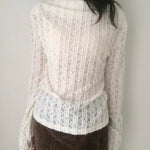 Get trendy with Sic Astra Snow Doll Coquette Sweater - Accessories available at Peiliee Shop. Grab yours for $39 today!