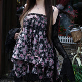 Cinnabun Midnight Rose Floral Dress