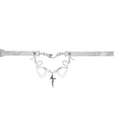 Broken Bones Snake PU Leather Choker