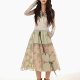 Rose Island Forest Waltz Lucky Clover Skirt