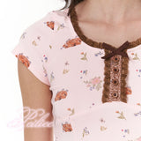 [Peiliee x Rose Island Exclusive] Deer Ballet Fawn Core Cotton Mini Dress