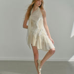 Get trendy with [UNOSA] Moonlight Petals Mini Dress -  available at Peiliee Shop. Grab yours for $68.80 today!