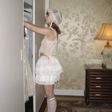 August Unicorn Rococo Lace 2 ways of wearing Cami top or mini skirt