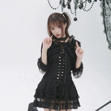 Evil Tooth Midnight Widow Lace Cardigan