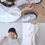 [Hand Knitted] Sakura season soft flower knitted ring