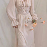 [Sale No Return] Aguo Princess Dairy Midi Dress