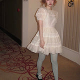 August Unicorn Silk Babydoll Mini Dress