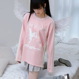 KiraYura • Lonely Angel Hearts Cotton Sweatshirt